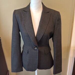 Tahari Brown blazer fully lined size 2